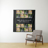 Personalisieren Sie die Collage und Textbearbeitun Wandteppich (Beispiel)