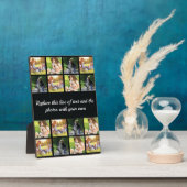 Personalisieren Sie die Collage und Textplakette d Fotoplatte (Seite)