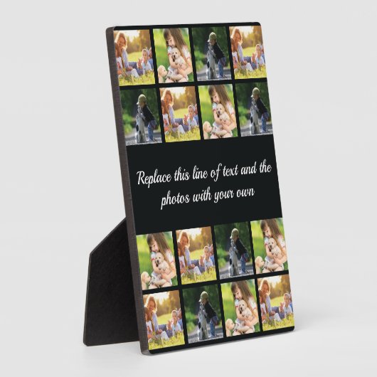 Personalisieren Sie die Collage und Textplakette d Fotoplatte (Seite)