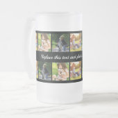 Personalisieren Sie die Collagen und mattierten Te Mattglas Bierglas (Vorderseite Links)