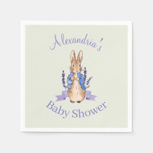 Personalisieren Sie die Dusche Peter der Rabbit Ba Serviette (Vorderseite)