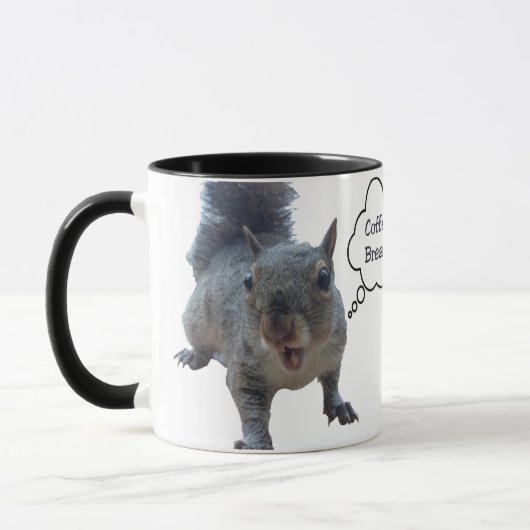 Personalisieren Sie die Eichhörnchen Kaffeepause T Tasse (Links)