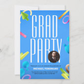 Personalisieren Sie die Einladung der Blue extrava (Vorderseite)