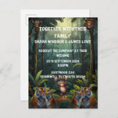 Personalisieren Sie die Einladung von Wedding Zoo (Vorne/Hinten)