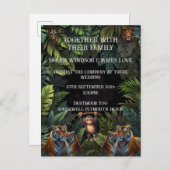 Personalisieren Sie die Einladung von Wedding Zoo (Vorne/Hinten)