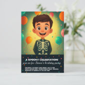 Personalisieren Sie die Einladung zum Geburtstag F (Stehend Vorderseite)