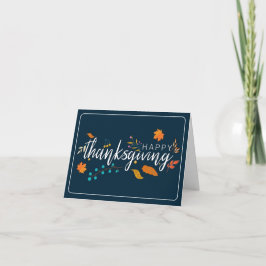 Personalisieren Sie die Erntedank Card - Blue Berr Feiertagskarte