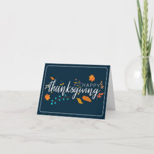Personalisieren Sie die Erntedank Card - Blue Berr Feiertagskarte