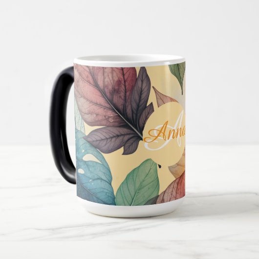 Personalisieren Sie die ersten Herbstausgänge und Verwandlungstasse (Vorderseite Links)