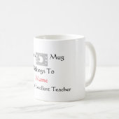 Personalisieren Sie die exzellentesten Lehrer Twee Kaffeetasse (VorderseiteRechts)