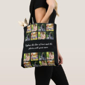 Personalisieren Sie die Foto-Collage und den Textt Tasche (Von Nahem)
