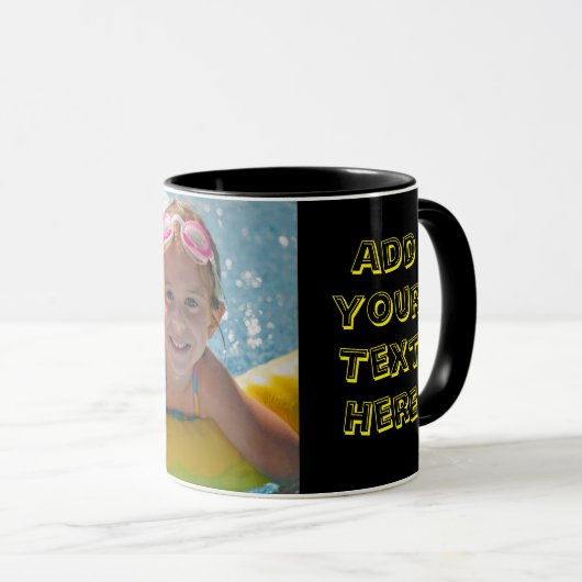 Personalisieren Sie die Foto-Tasse für Text-benutz Tasse (VorderseiteRechts)