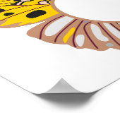 Personalisieren Sie die gelbe Schmetterlingsrunde Poster (Ecke)