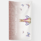 Personalisieren Sie die Glitzern-Babydusche von Fl Banner (Vertikal)