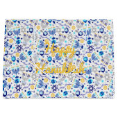 Personalisieren Sie die glückliche HANUKKAH Weihna Große Geschenktüte (Vorderseite)