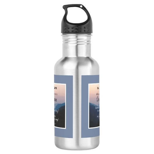 Personalisieren Sie die Glückwunsch der Ordination Edelstahlflasche (Rückseite)