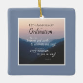 Personalisieren Sie die Glückwunsch der Ordination Keramikornament (Vorderseite)
