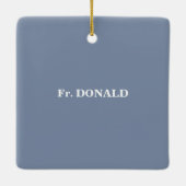 Personalisieren Sie die Glückwunsch der Ordination Keramikornament (Rückseite)