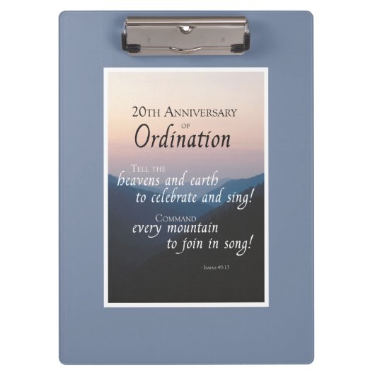 Personalisieren Sie die Glückwunsch der Ordination Klemmbrett (Vorderseite)