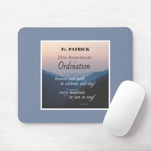 Personalisieren Sie die Glückwunsch der Ordination Mousepad (Mit Mouse)