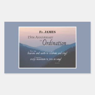 Personalisieren Sie die Glückwunsch der Ordination Rechteckiger Aufkleber