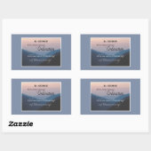 Personalisieren Sie die Glückwunsch der Ordination Rechteckiger Aufkleber (Blatt)