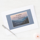 Personalisieren Sie die Glückwunsch der Ordination Rechteckiger Aufkleber (Umschlag)