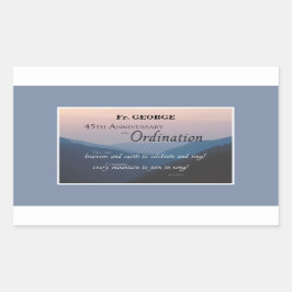 Personalisieren Sie die Glückwunsch der Ordination Rechteckiger Aufkleber