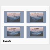 Personalisieren Sie die Glückwunsch der Ordination Rechteckiger Aufkleber (Blatt)