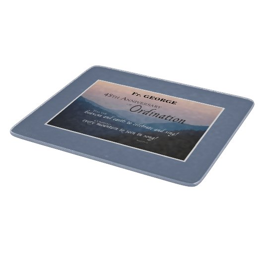 Personalisieren Sie die Glückwunsch der Ordination Schneidebrett (Ecke)