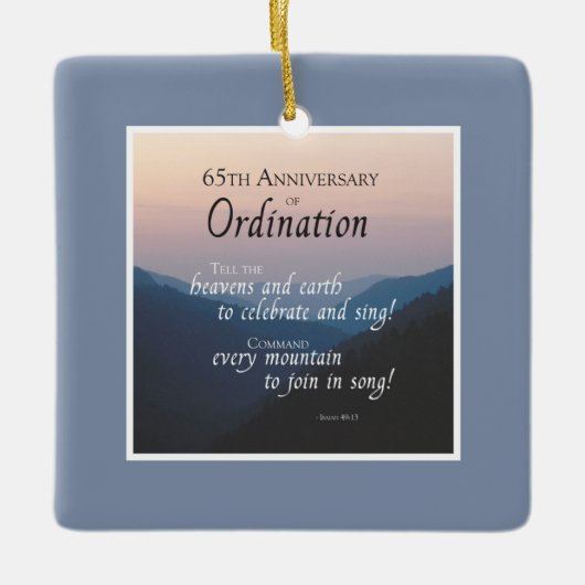 Personalisieren Sie die Glückwunsch für die Ordina Keramikornament (Vorderseite)