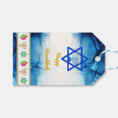 Personalisieren Sie die HAPPY HANUKKAH-Geschenktaf Geschenkanhänger (Vorderseite (Horizontal))