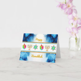 Personalisieren Sie die HAPPY HANUKKAH Grußkarte Karte