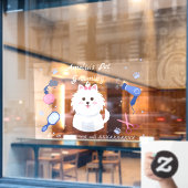 Personalisieren Sie die Haustierzuchtfront Fensteraufkleber (Café-Fenster)