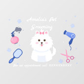 Personalisieren Sie die Haustierzuchtfront Fensteraufkleber (Blatt)