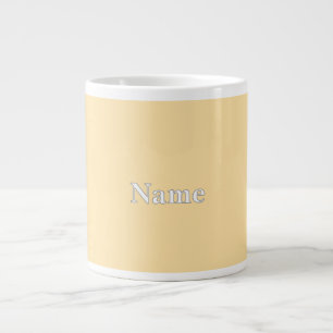 Personalisieren Sie die hellgelbe Personalisierung Jumbo-Tasse