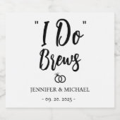 Personalisieren Sie die Hochzeitsempfehlung Bierflaschenetikett (Einzelnes Label)