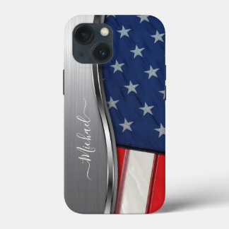 Personalisieren Sie die Imitat der US-Flagge Silve Case-Mate iPhone Hülle