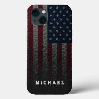 Personalisieren Sie die Imitate der US-Flagge Leat Case-Mate iPhone Hülle