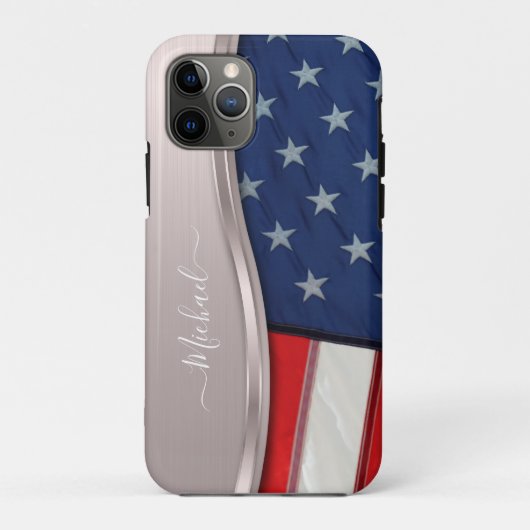 Personalisieren Sie die Imitate der US-Flagge Rose Case-Mate iPhone Hülle (Rückseite)