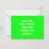 Personalisieren Sie die Info-Karte zum Verschieben Mitteilungskarte (Rückseite)