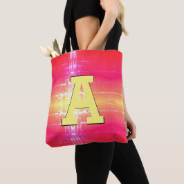 Personalisieren Sie die Initial On Front and Back Tasche