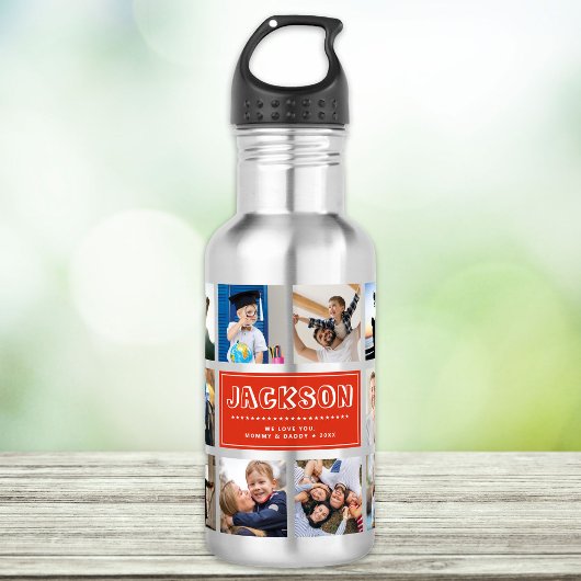 Personalisieren Sie die Instagram-FotoCollage für  Edelstahlflasche