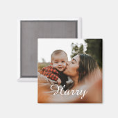 Personalisieren Sie die junge Mutter mit Baby- und Magnet (Vorderseite/Rückseite)