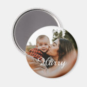 Personalisieren Sie die junge Mutter mit Baby- und Magnet (Vorderseite/Rückseite)