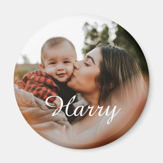 Personalisieren Sie die junge Mutter mit Baby- und Magnet (Vorne)