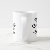 Personalisieren Sie die Kaffee-Tasse Jesus und Kaf Jumbo-Tasse (Rückseite)