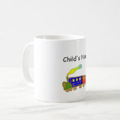 Personalisieren Sie die Kids Choo Bahn Milchsaftjü Kaffeetasse (Vorderseite Links)