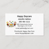 Personalisieren Sie die Kindervorschullehrer glück Visitenkarte (Rückseite)