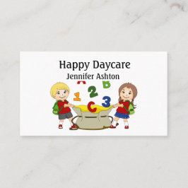Personalisieren Sie die Kindervorschullehrer glück Visitenkarte